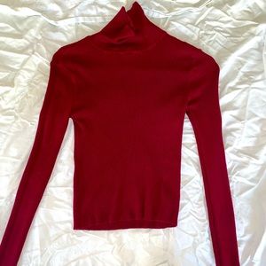 Burgundy crop top